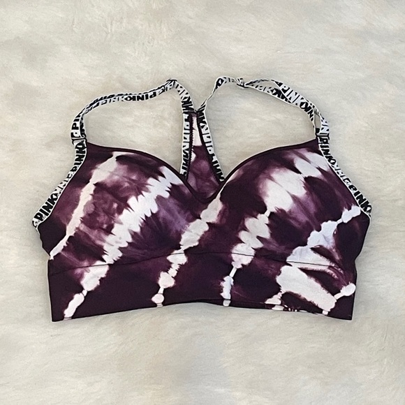 VS Pink Tie Dye Long Line Sports Bra (NWOT) - Picture 2 of 3